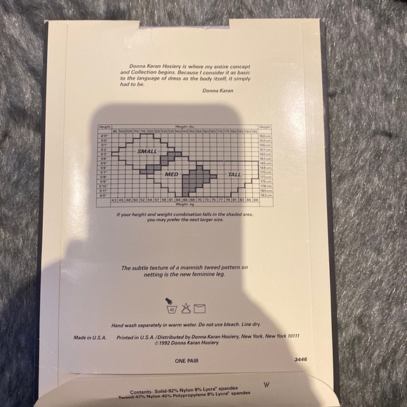 DonnaKaran Newyork light Taupe net panty hose Sz M - Picture 6 of 8